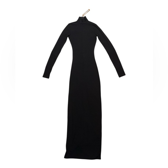 SKIMS Dresses & Skirts - Skims Soft Lounge Turtleneck Mock Neck Long Sleeve Dress, Onyx (XXS)